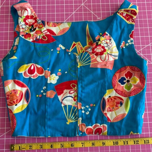 Trashy Diva Geisha Fans Audrey Crop Top - Picture 5 of 7